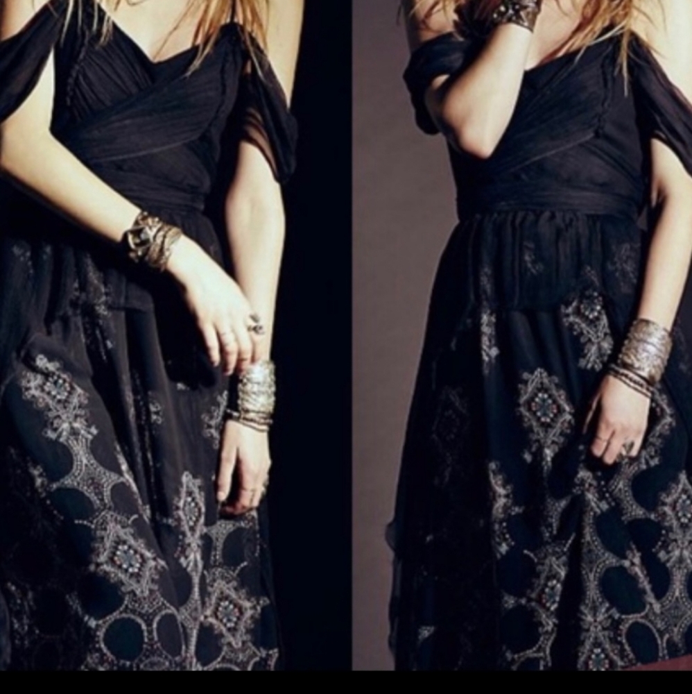 Free People Maxi dress off the shoulder new